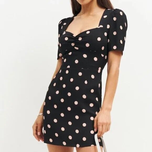 NWT. Reformation Brittney Dress Sz 10 - Picture 3 of 6